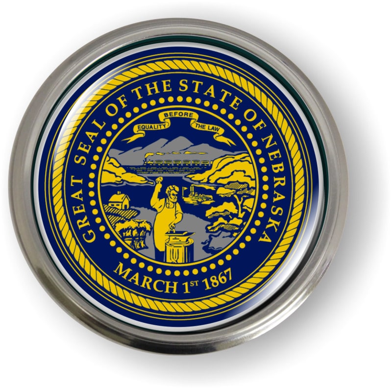 Nebraska - State Flag Emblem